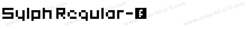 Sylph Regular字体转换